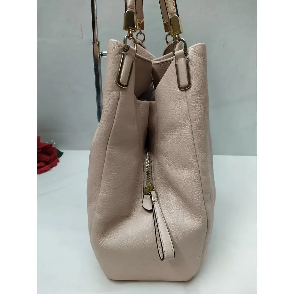 Coach Madison Phoebe Dust Pink Leather 3 Compartments Shoulder Bag - Picture 4 of 16